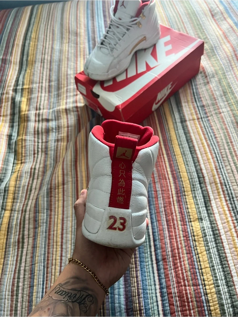 Jordan 12s Chinese New Year White & Red